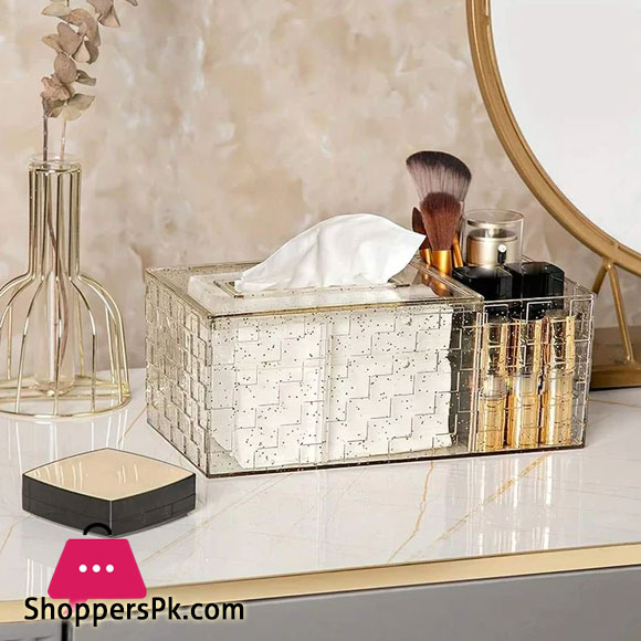 Acrylic Tissue Box With Holder