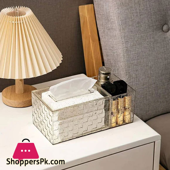 Acrylic Tissue Box With Holder