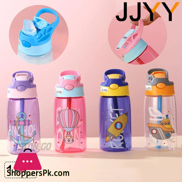 Childrens Water Bottle with Straw and Handle