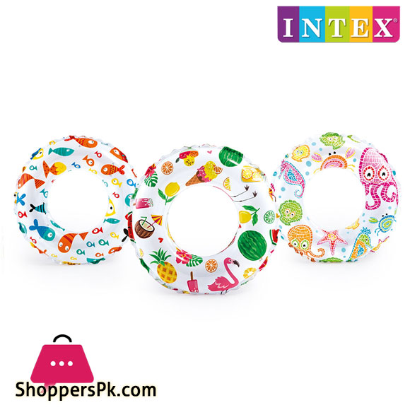 Intex Lively Print Swim Ring 24 Inch - 59241