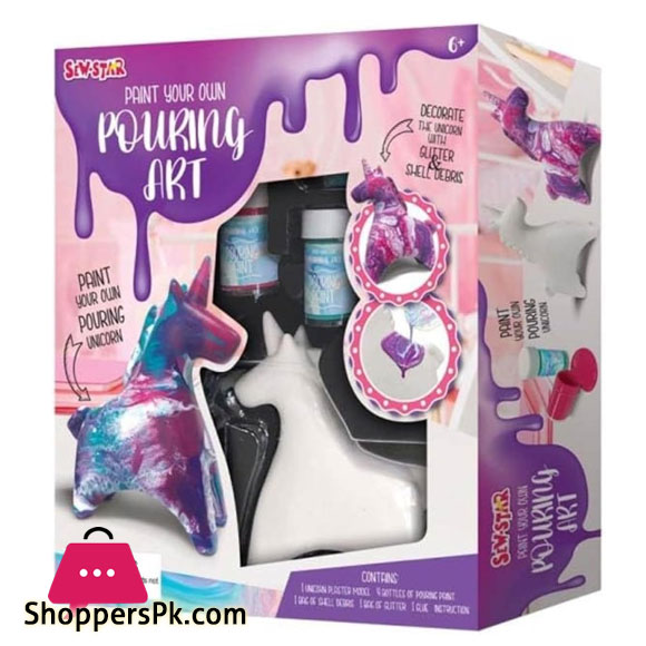 Paint your own Pouring Art-Unicorn