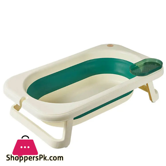 Portable Baby Bathtub with Storage Shelf