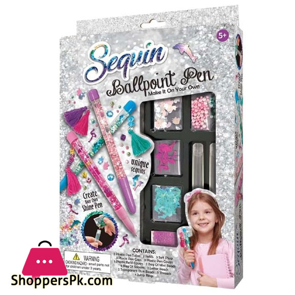 Wonder Play Sequin Ballpoint Pen SS-18-023, 5+
