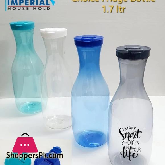 1 Pc - 1.6 Ltrs Multi purpose Fridge Bottle - Slim Fridge Bottle with Cap - Fridge Beverage Storage - Reusable Fridge Bottle