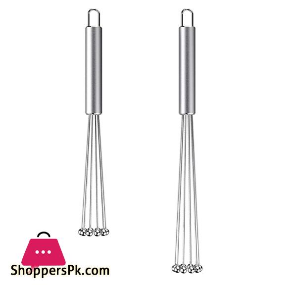 1 Pcs Stainless Steel Ball Whisk Wire Egg Whisk Set Suitable for Kitchen Cooking, Stirring, Whisking, Beating
