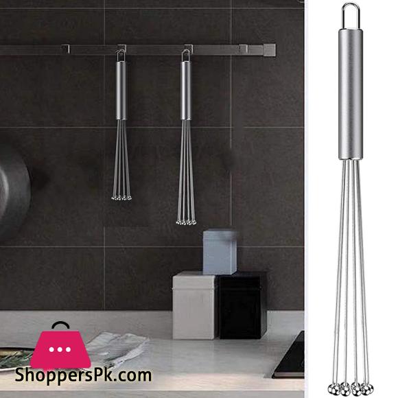 1 Pcs Stainless Steel Ball Whisk Wire Egg Whisk Set Suitable for Kitchen Cooking, Stirring, Whisking, Beating