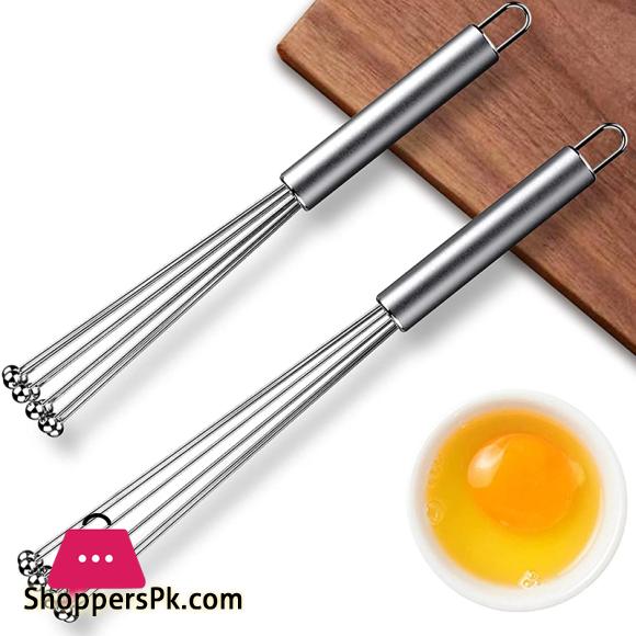 1 Pcs Stainless Steel Ball Whisk Wire Egg Whisk Set Suitable for Kitchen Cooking, Stirring, Whisking, Beating