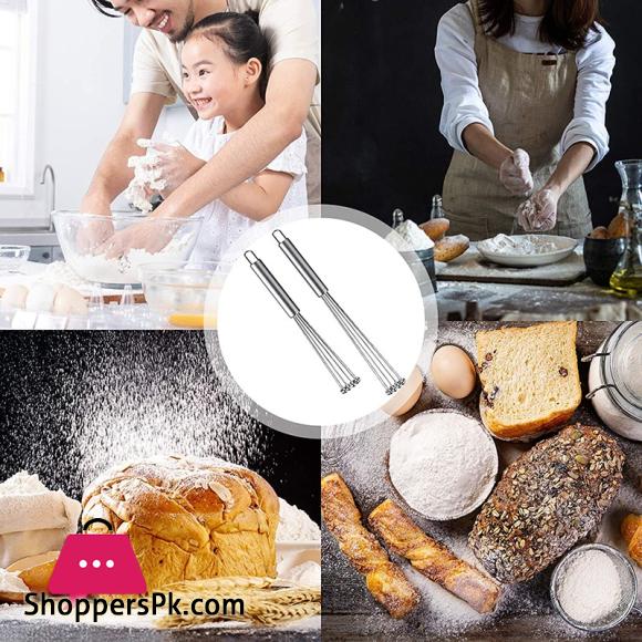 1 Pcs Stainless Steel Ball Whisk Wire Egg Whisk Set Suitable for Kitchen Cooking, Stirring, Whisking, Beating