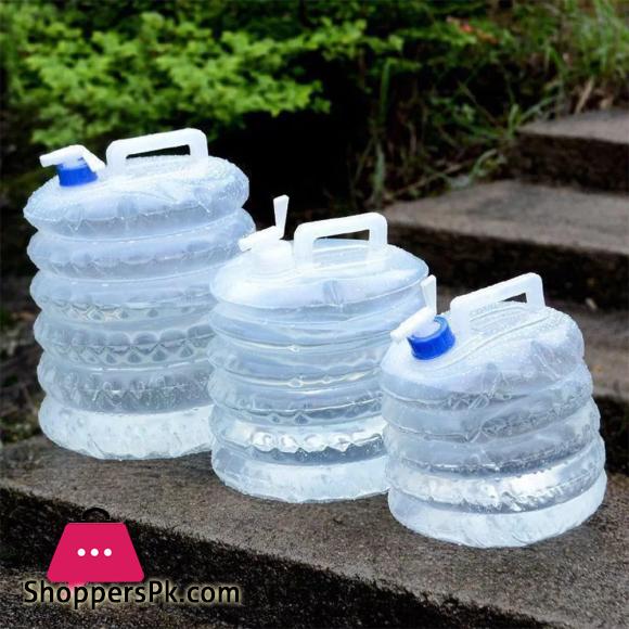 15 Liter Collapsible Water Container Outdoor Hiking Fishing Foldable Water Bag Camping Water Tank Bucket