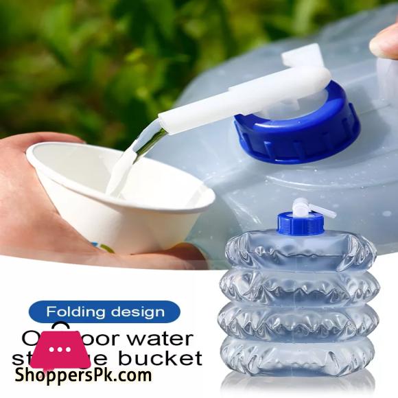 10 Liter Collapsible Water Container Outdoor Hiking Fishing Foldable Water Bag Camping Water Tank Bucket