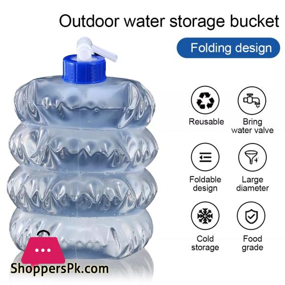 10 Liter Collapsible Water Container Outdoor Hiking Fishing Foldable Water Bag Camping Water Tank Bucket
