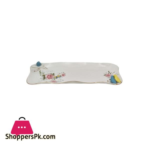 Angela Ceramic Bird Tray 13 Inch