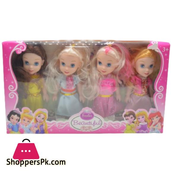 Beautiful Fashionable Mini Doll 6Inch Pack of 4