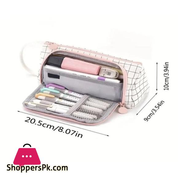 Big Capacity Pencil Case Pouch Pen Case Simple Stationery Bag School College Office Organizer for Teens Girls Adults Student, Deep Green XW, Simple