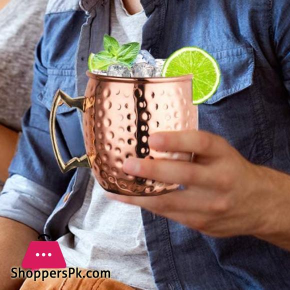 Hammered Drinking Copper Mugs1-Pcs