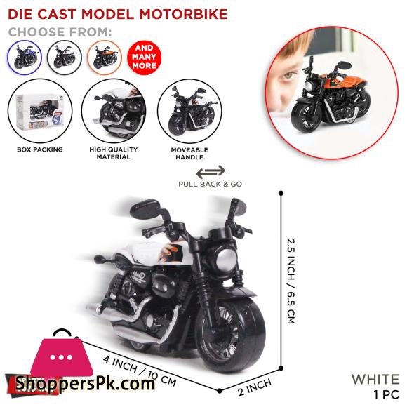 Diecast Alloy Model Bike Collection Harley Davidson Pull Back Function 4 Inch