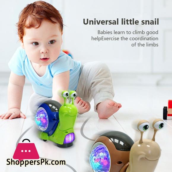 Electric Snail Toy Universal Shaking Head Snail With Music Light Projection Interaction Toys For Boys Girls Gifts