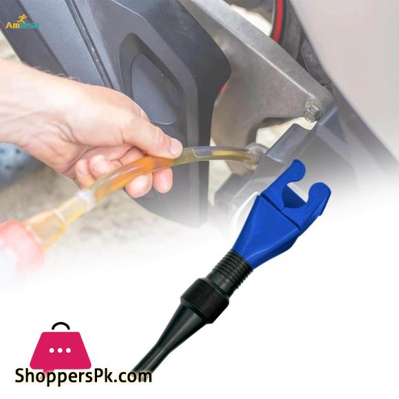 Flexible Draining Tool Snap Funnel Retractable Automotive Fuel Funnel
