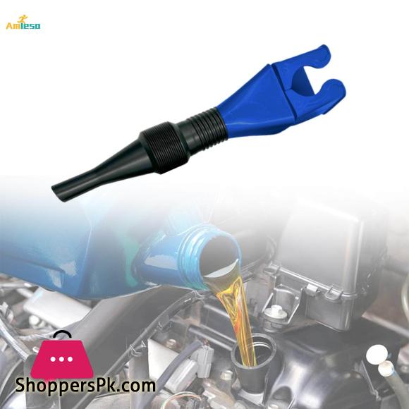 Flexible Draining Tool Snap Funnel Retractable Automotive Fuel Funnel