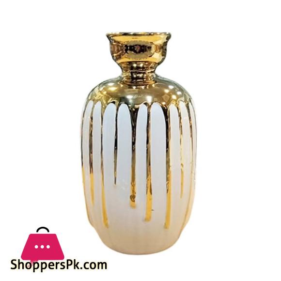 Gold Ceramic Porcelain Decorative Flower Vase For Decoration