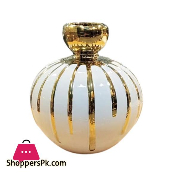 Gold Ceramic Porcelain Decorative Flower Vase For Decoration