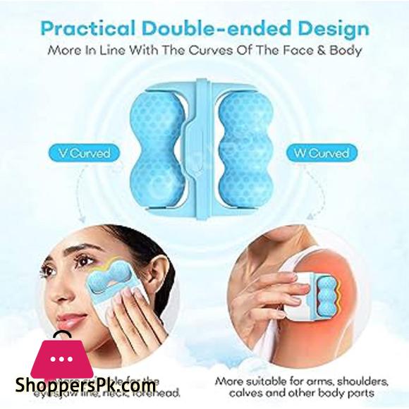 Ice Roller for Face & Eye Puffiness Relief, Ice Face Roller, Facial Icing Rolling Mould Moisturizing Reusable Massager for Home (Skin Ice Roller)