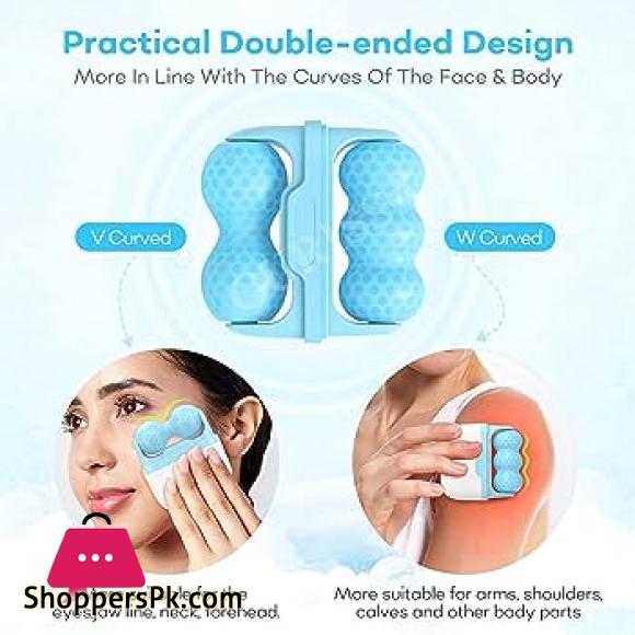 Ice Roller for Face & Eye Puffiness Relief, Ice Face Roller, Facial Icing Rolling Mould Moisturizing Reusable Massager for Home (Skin Ice Roller)