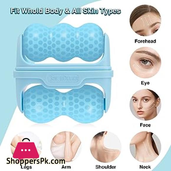 Ice Roller for Face & Eye Puffiness Relief, Ice Face Roller, Facial Icing Rolling Mould Moisturizing Reusable Massager for Home (Skin Ice Roller)