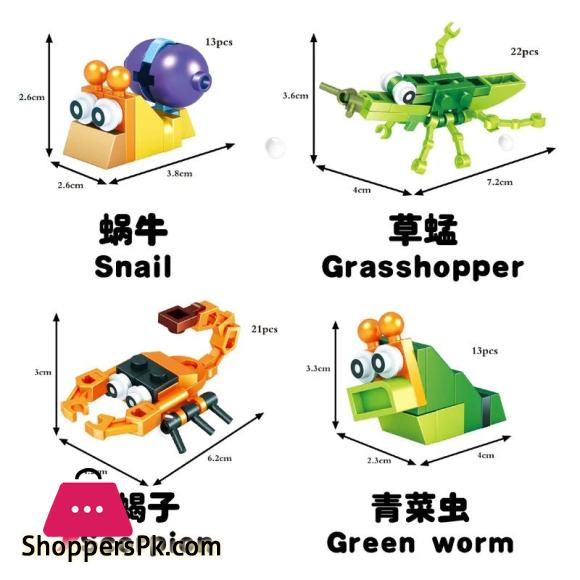 Insects Block For KIds 12Pcs
