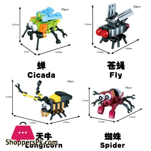 Insects Block For KIds 12Pcs