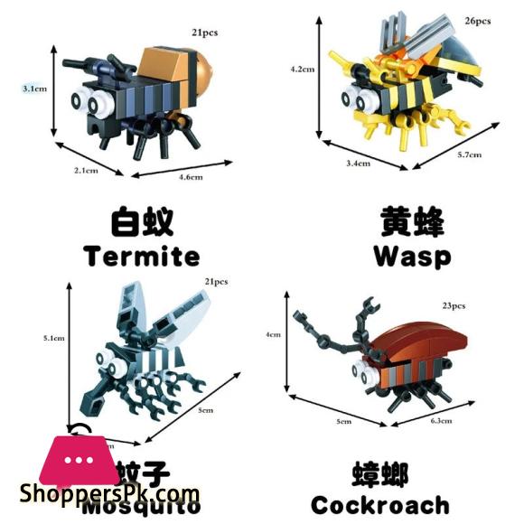 Insects Block For KIds 12Pcs