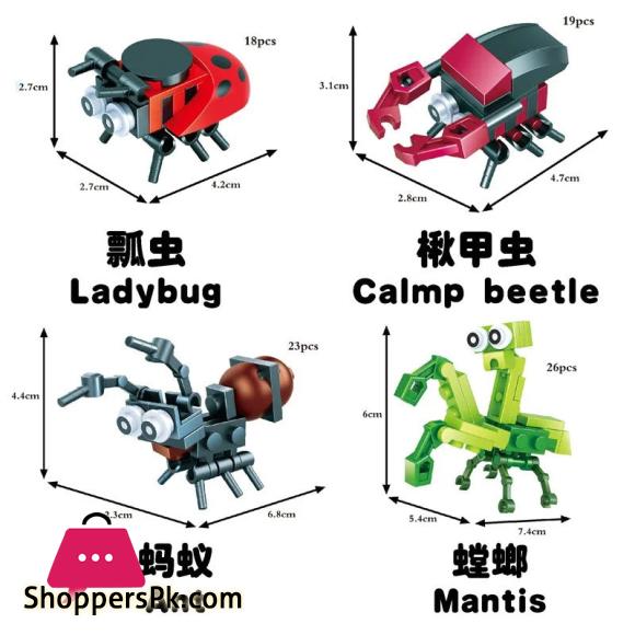 Insects Block For KIds 12Pcs