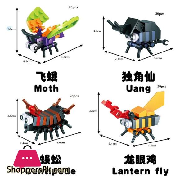 Insects Block For KIds 12Pcs