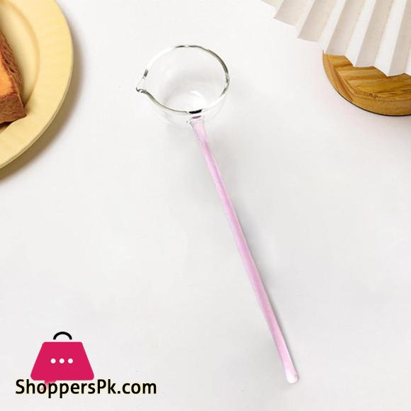Long Handle Heat Resistant Tadka Spoon Cooking Sauce Gravy Spoon Soup Ladle Spoon for Kitchen Buffet Hot Pot,