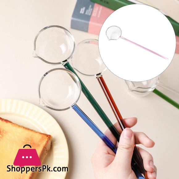 Long Handle Heat Resistant Tadka Spoon Cooking Sauce Gravy Spoon Soup Ladle Spoon for Kitchen Buffet Hot Pot,