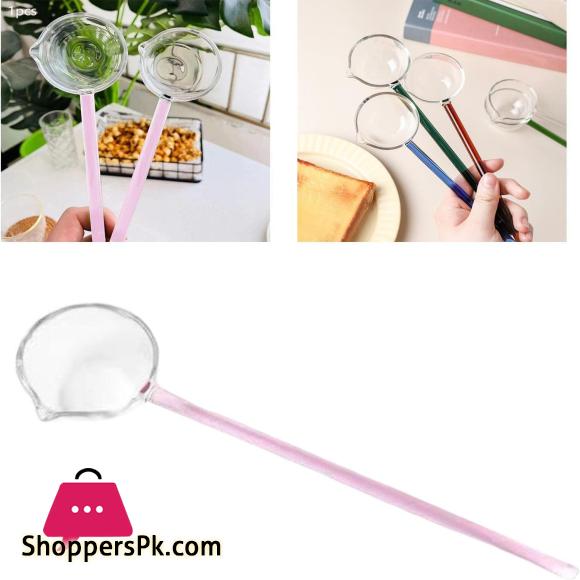 Long Handle Heat Resistant Tadka Spoon Cooking Sauce Gravy Spoon Soup Ladle Spoon for Kitchen Buffet Hot Pot,