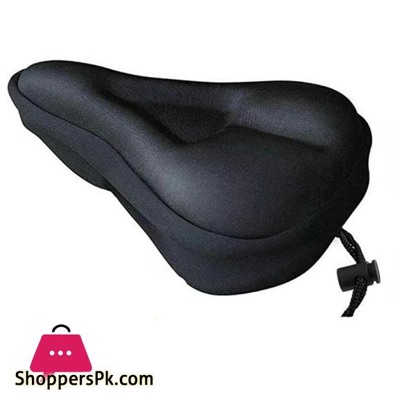Mountain bike seat cushion silicone seat saddle mountain bike seat bag - black
