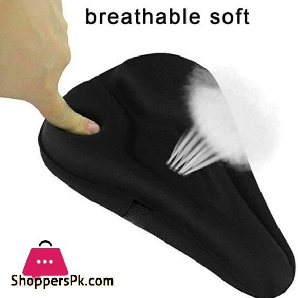 Mountain bike seat cushion silicone seat saddle mountain bike seat bag - black
