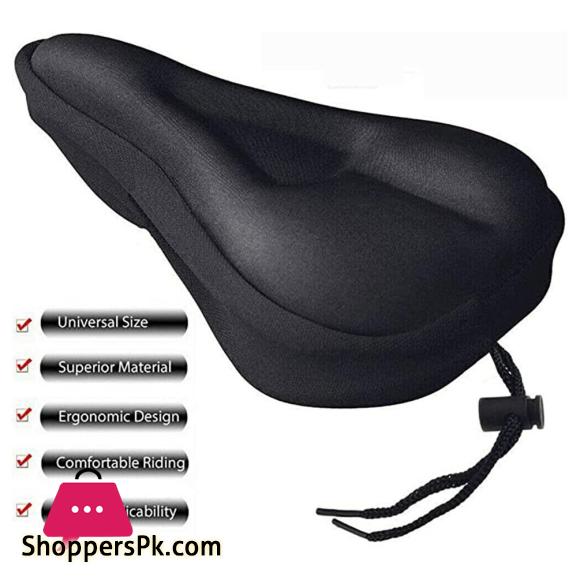 Mountain bike seat cushion silicone seat saddle mountain bike seat bag - black