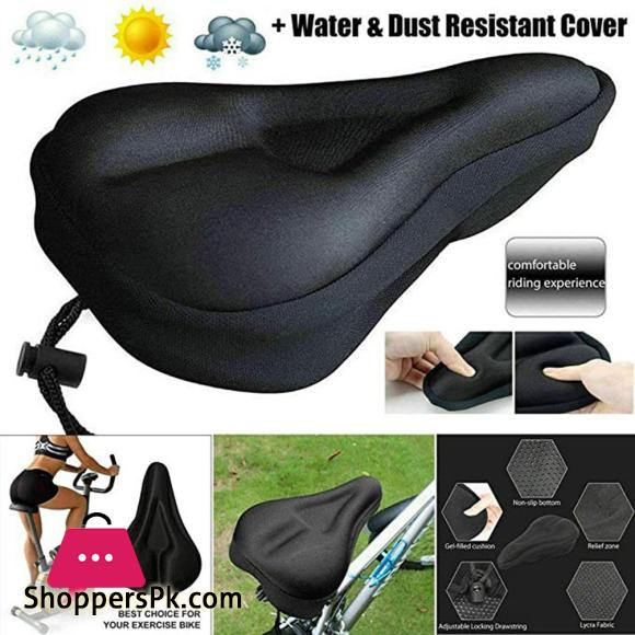 Mountain bike seat cushion silicone seat saddle mountain bike seat bag - black
