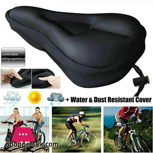 Mountain bike seat cushion silicone seat saddle mountain bike seat bag - black