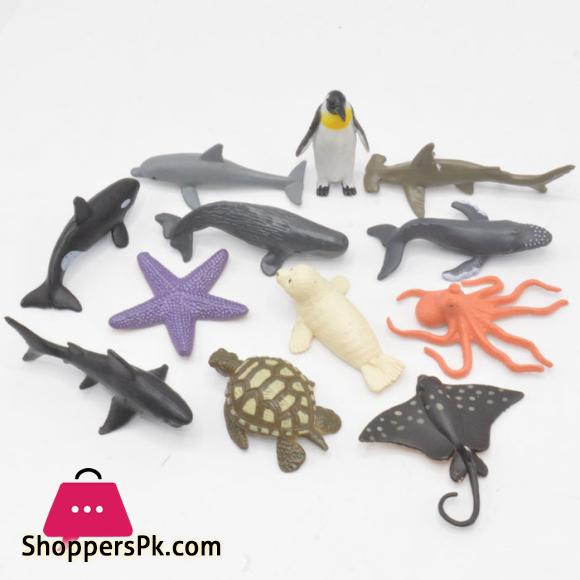 Pack of 12 Sea Animals Set