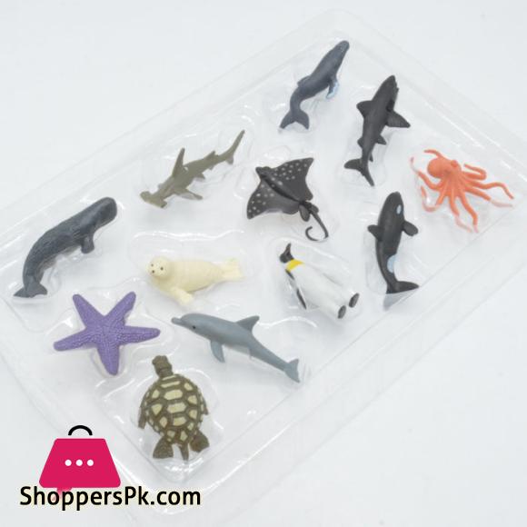 Pack of 12 Sea Animals Set