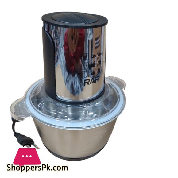 RAF Food Processor | Meat Grinder | Meat Chopper | 2-L Capacity | 1000W Powerful Motor | Stainless steel.