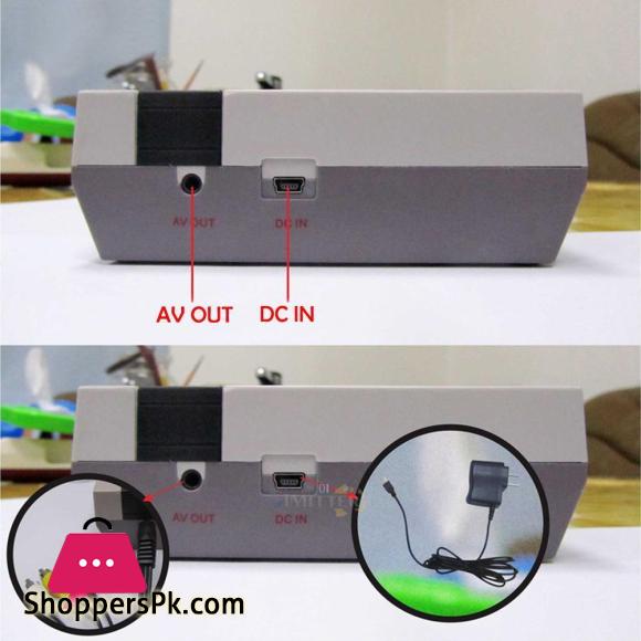 TV Video Game Console For NES Classic 8 Bit Game Player Built-In 620 Games + Dual Controllers