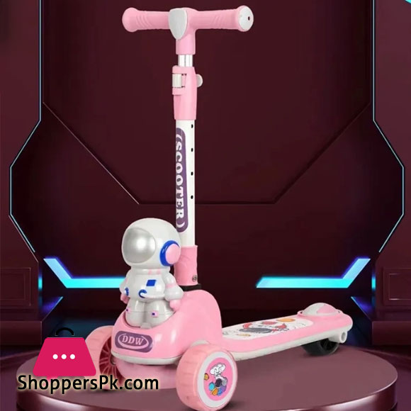 Adjustable Flexible Astronaut Scooter Kids Scooty With Light & Music