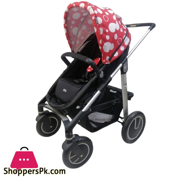 Baby Carriage Baby Stroller, Big tire Shock Absorber Baby Sleeping Basket Trolley Reclining Stroller