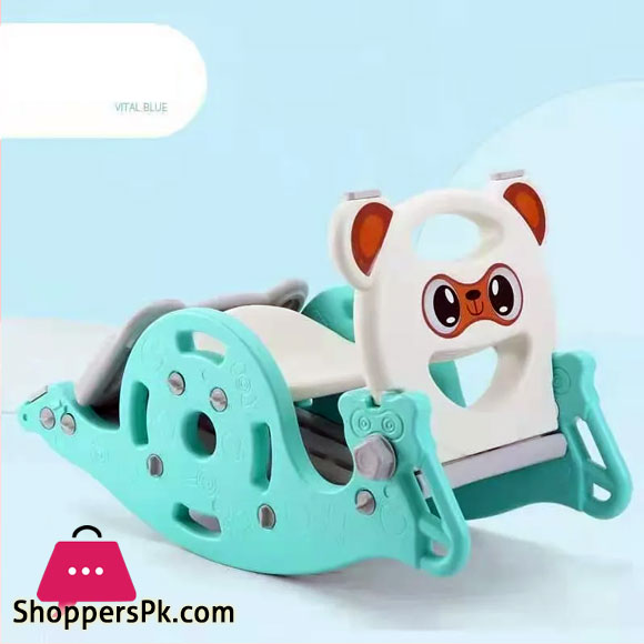 Childrens Indoor 2-in-1 Slide Swing Chair Baby Slide Childrens folding Shooting Horse