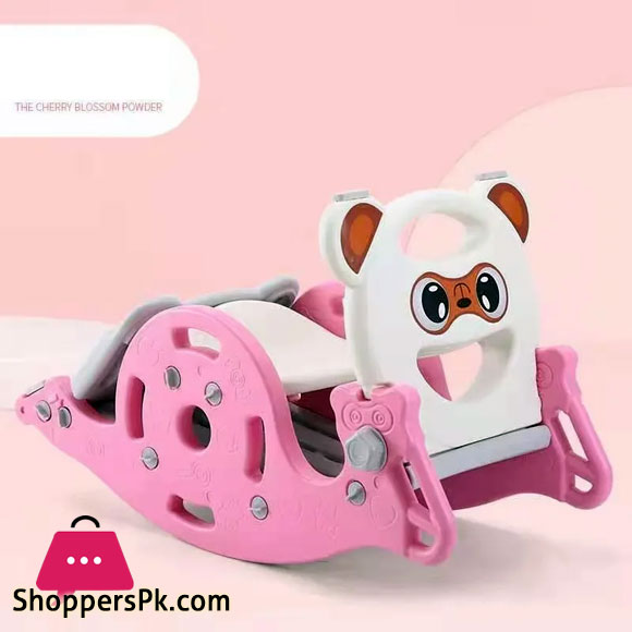 Childrens Indoor 2-in-1 Slide Swing Chair Baby Slide Childrens folding Shooting Horse