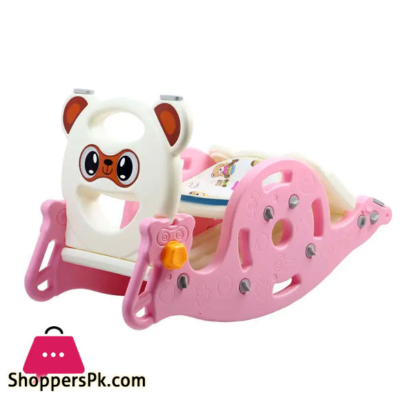 Childrens Indoor 2-in-1 Slide Swing Chair Baby Slide Childrens folding Shooting Horse